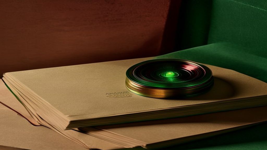 Symbolic image for the autonomy dial: a glowing control knob on a stack of case-file folders