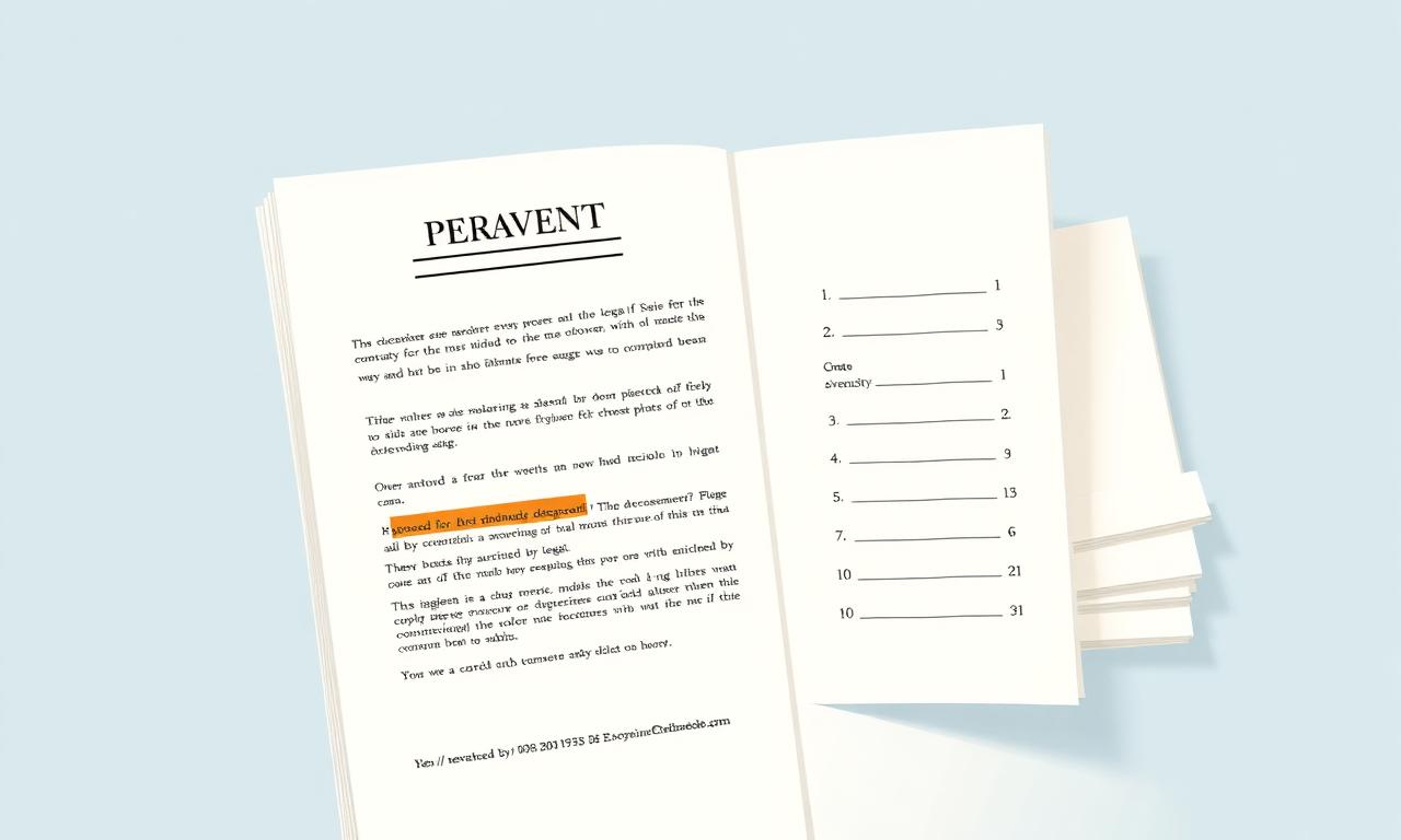 Vertragsseite mit hervorgehobenen Namen, Beträgen und Fristen, die als strukturierte Karten extrahiert werden