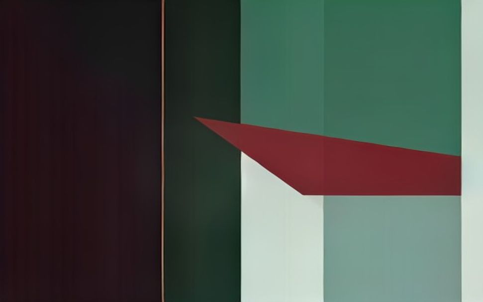 Illustration symbolique des moniteurs de loi : un livre ouvert stylisé duquel s'élève une discrète impulsion de signal, sur un fond vert foncé et bordeaux