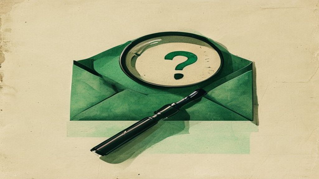 A person at the kitchen table checking a debt collection letter next to a laptop with a checklist open on the screen.