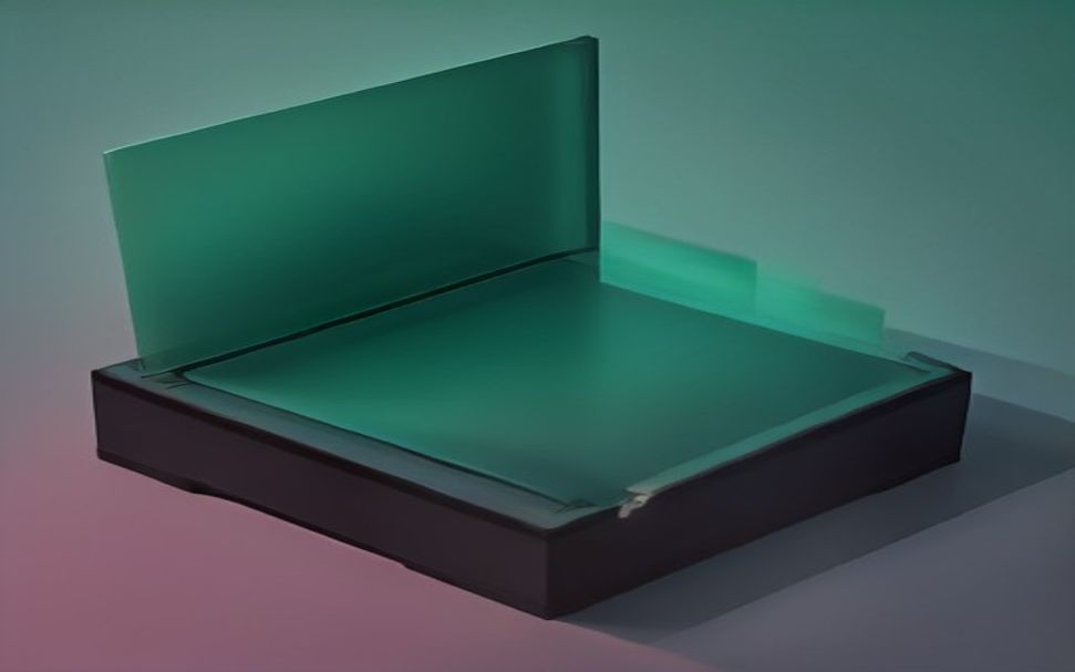 Six shallow open trays in a grid on dark concrete; two of them are closed with a matte, opaque lid, while light falls into the other four.