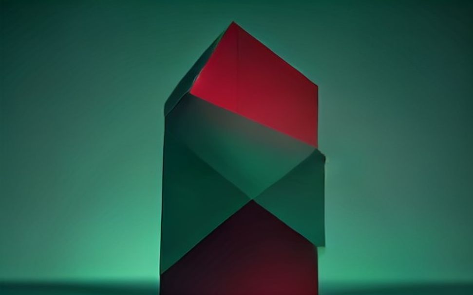 Symbolbild für Kanzlei-Playbooks: ein aufgeschlagenes Regelwerk mit einem leuchtenden Häkchen-Symbol, vor dunklem Grün-Oxblood-Hintergrund